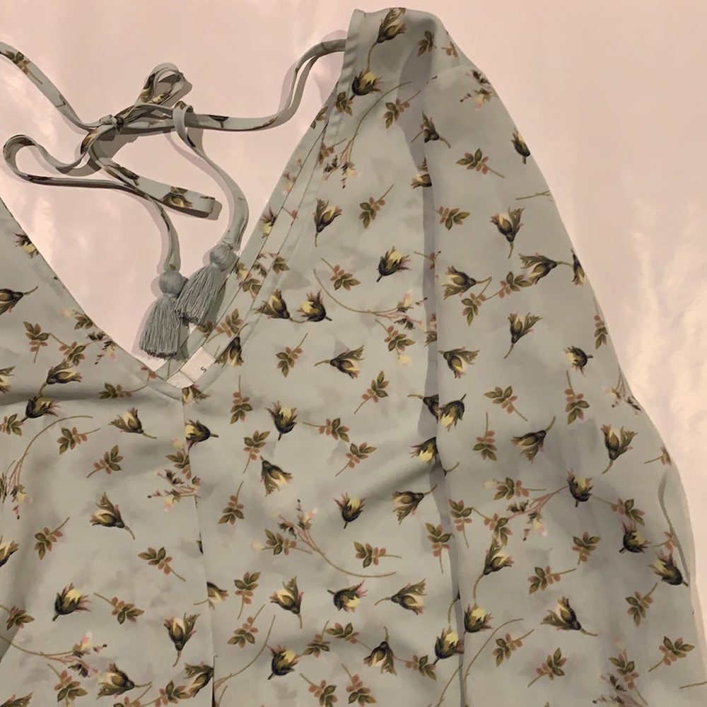 Mint Floral Blouse
